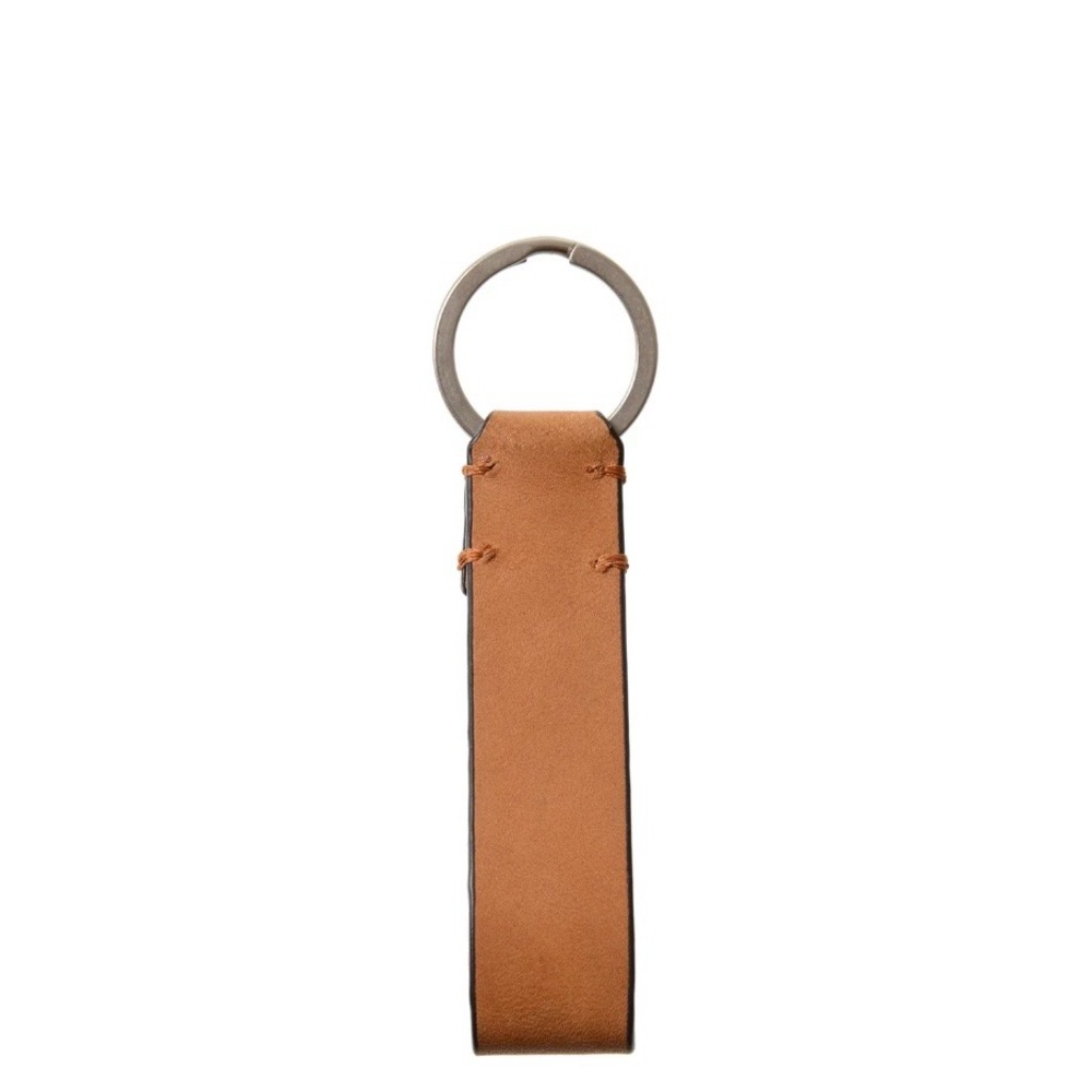 “ARTHUR” Leather Snap Loop Key Chain…Color: Tan….New